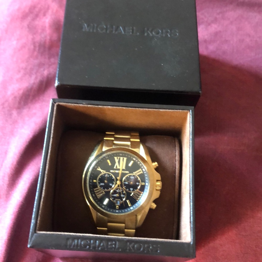 Michael Kors gold & black watch